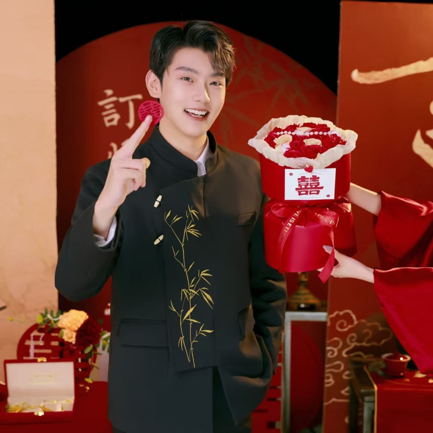 New Chinese-Style Handsome Jacket Suit, Traditional Chinese Style Engagement Men's Formal Wear, Groom's Suit for Marriage Registration, 2026 New Model