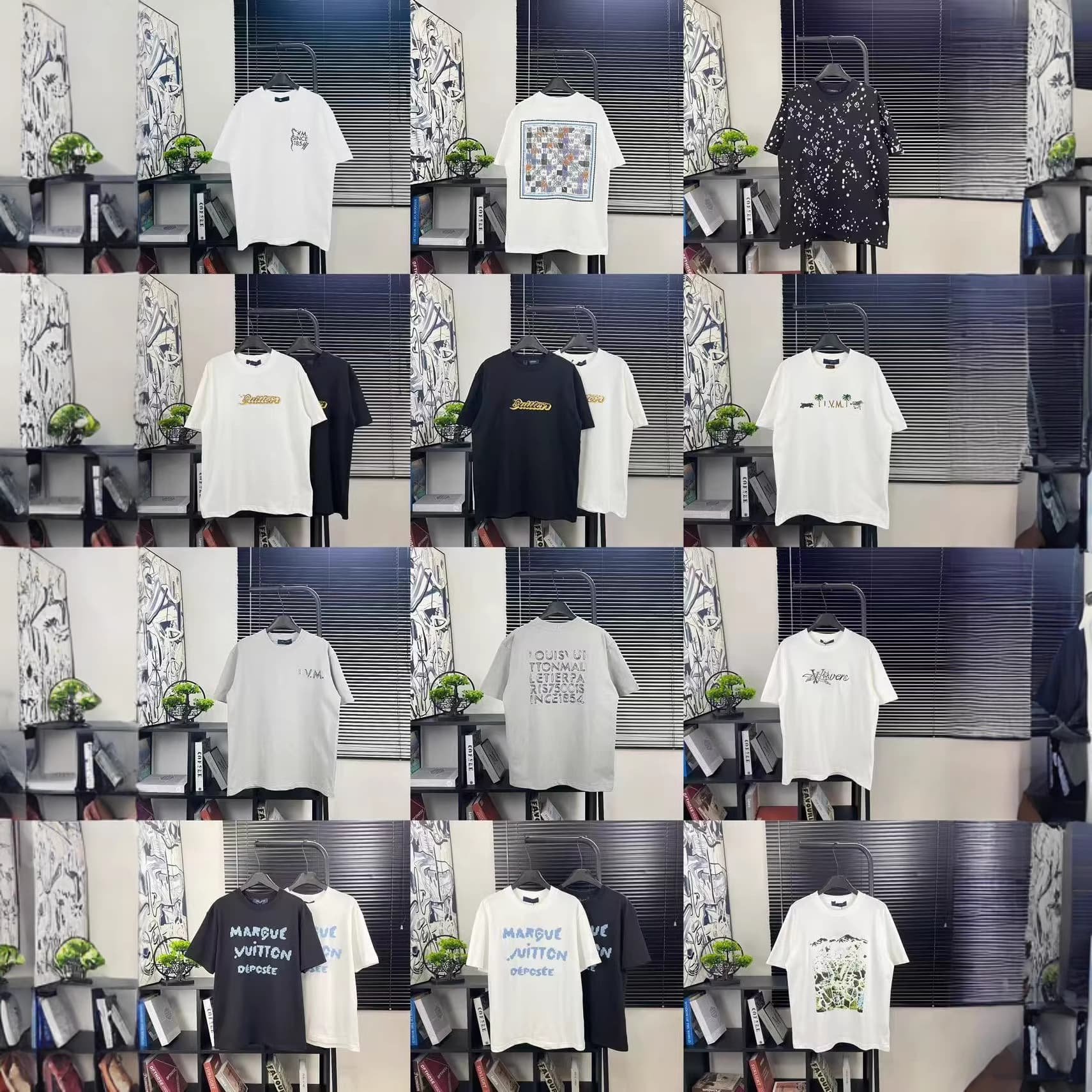 Cross-border High-Quality Authentic 320g LV Classic Style Short Sleeve 25SS Loose T-Shirt Unisex