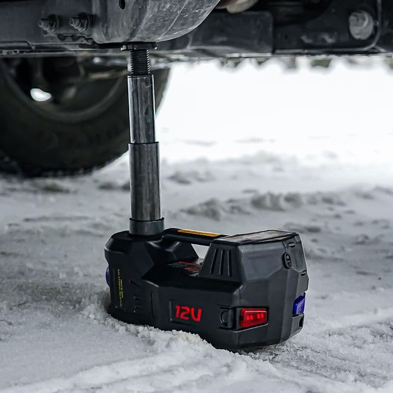 New Vehicle-mounted 12V Electric Hydraulic Jack with Air Compressor, Automatic Tire Changing Wrench for Off-road Rescue