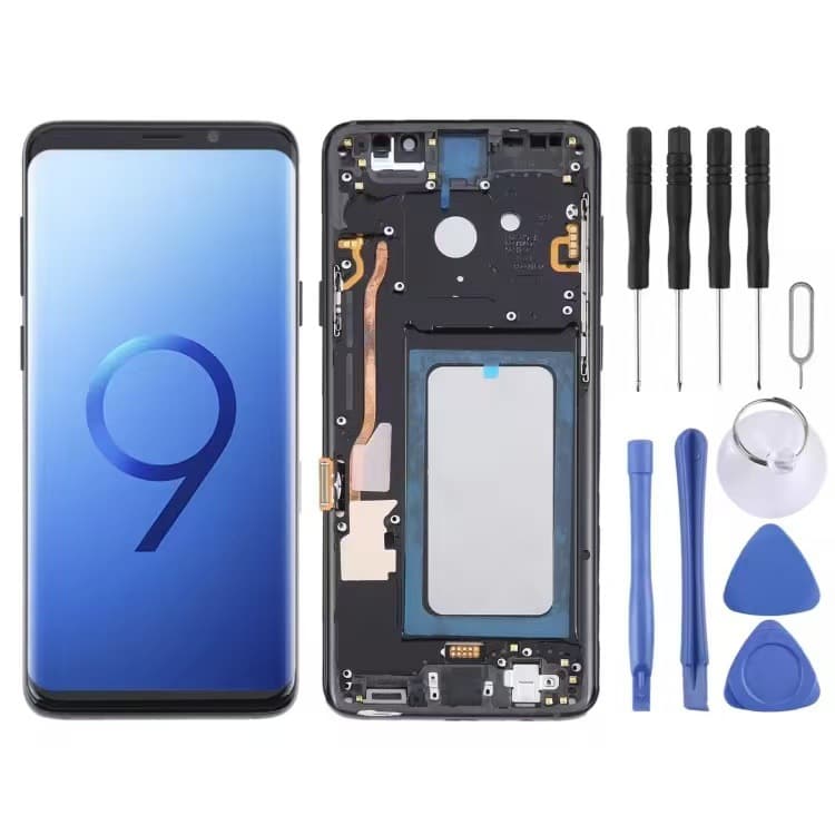 Compatible with Samsung S9 Plus Screen Assembly Samsung G965 LCD Display Inner and Outer Screen Assembly