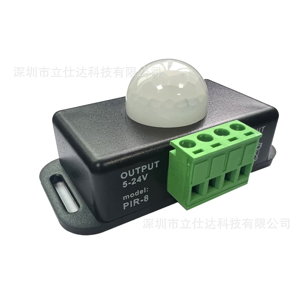 Direct supply of infrared human body induction switches with wide voltage range (5V, 12V, 24V) and adjustable embedded PIR probes.