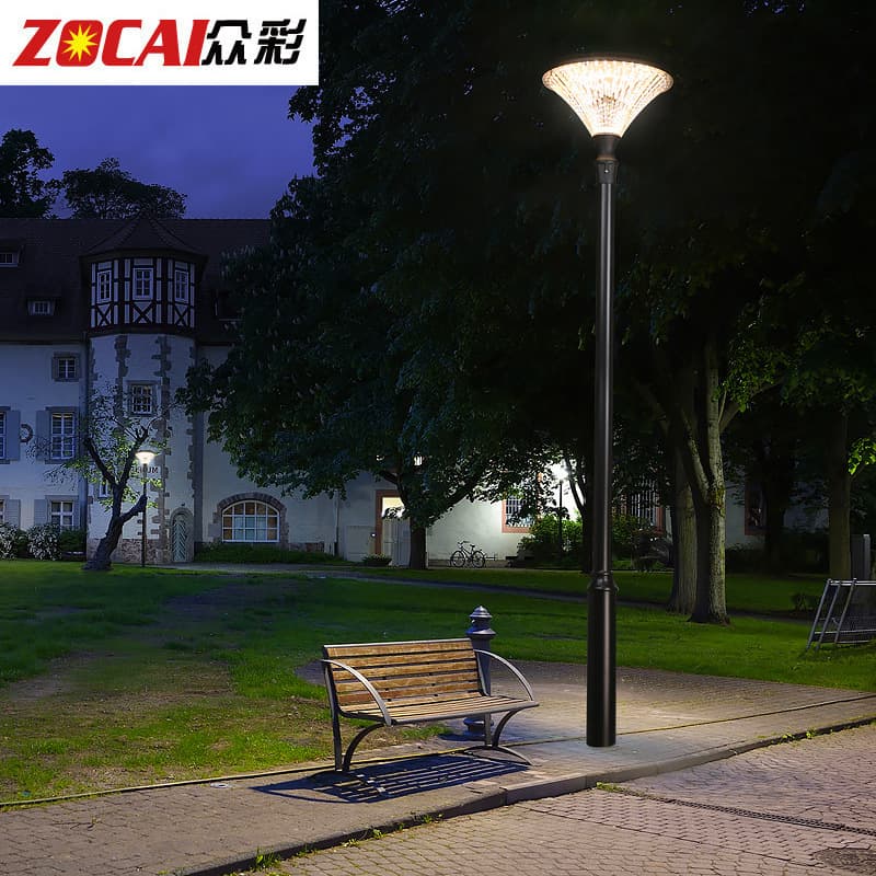 Solar Street Light Aluminum Profile 3m Courtyard LED Solar Landscape Light Outdoor Park High Pole Garden Light
