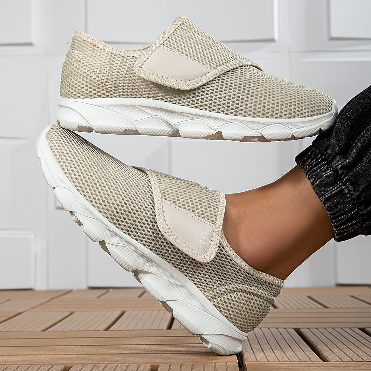 Shoes for the elderly with swollen feet in summer, men's widening and fattening shoes for rehabilitation of big feet, sugary toes and valgus, special for gout rehabilitation