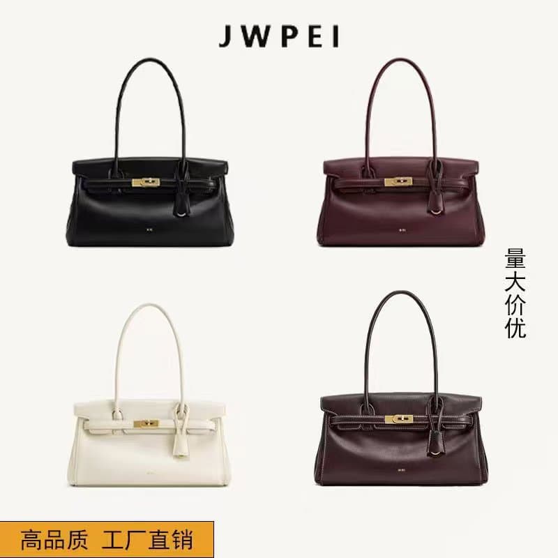 Jw Pei Briefcase Women's 2025 New Yara Satchel Shoulder Armpit Bag Niche Design Baguette Bag 2t267