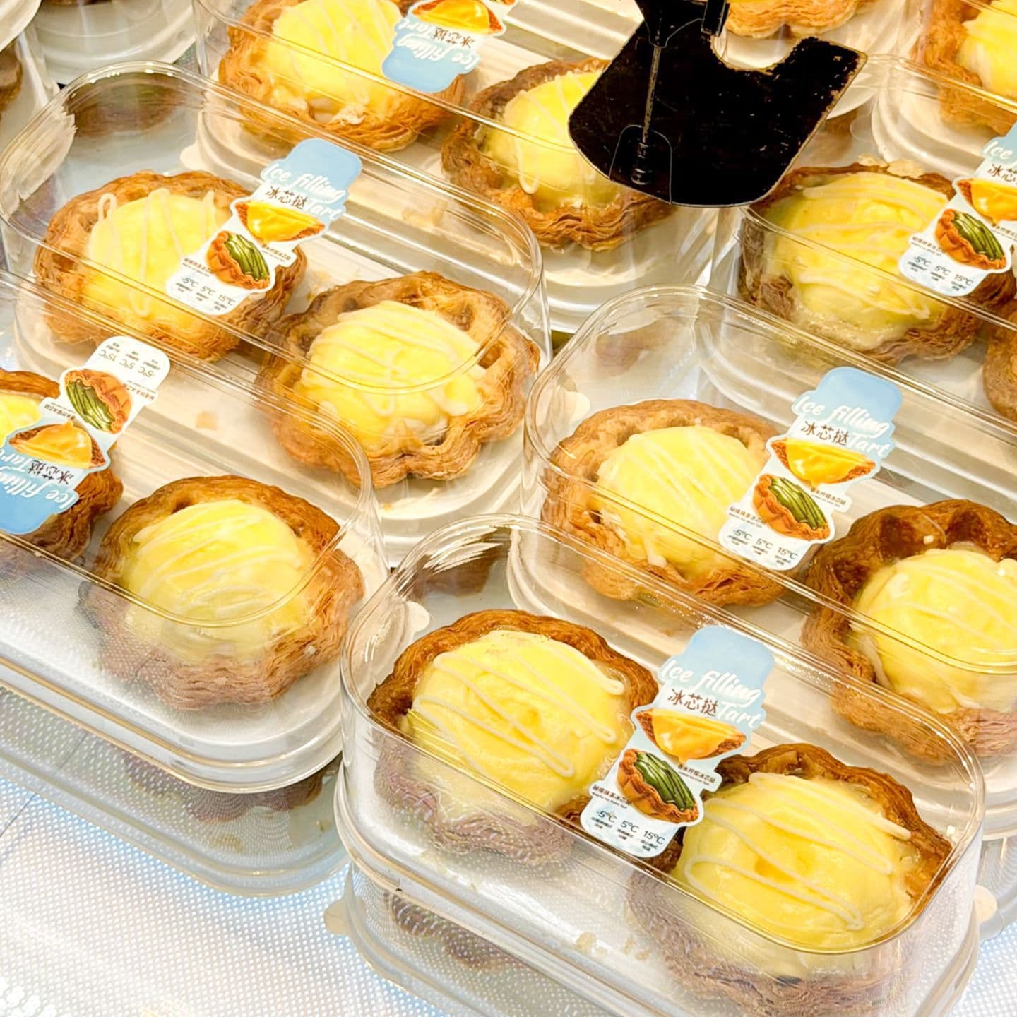 Zhongli Baking Vanilla Lemon Ice Core Tart Packing Box 2 Matcha Crispy Egg Tart Dessert Cake Packing Box