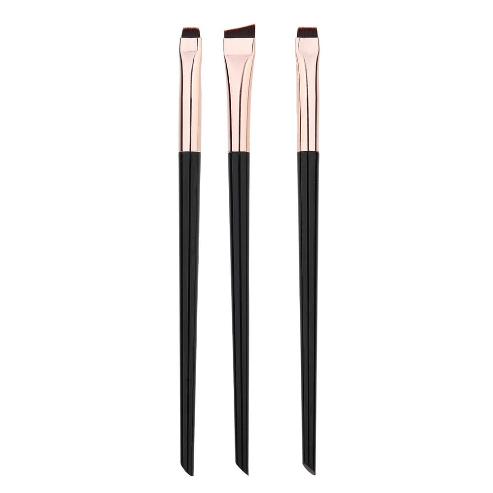 Ultra-Thin Blade Eyeliner Brush Eye Makeup Brush Detail Brush Caterpillar Brush 3-Piece Set Angled Tail Brush Eyeshadow Brush