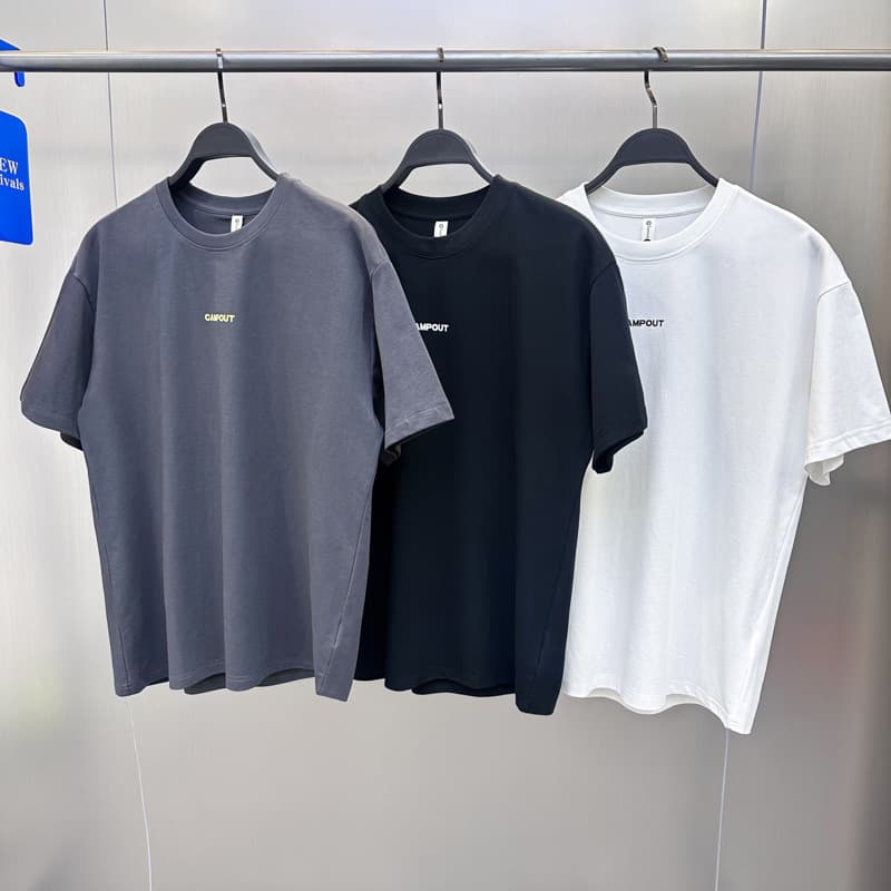 Suoluona Men's Summer Cool Simple Letter Short Sleeve Loose Sports T-Shirt JEX4402142