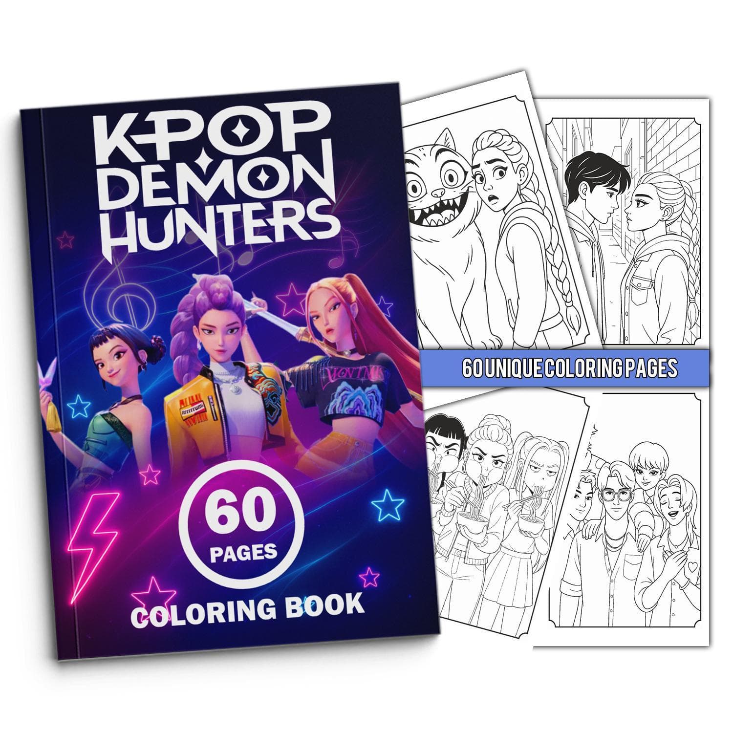 Cross-border stock Kpop Demon Hunter coloring book