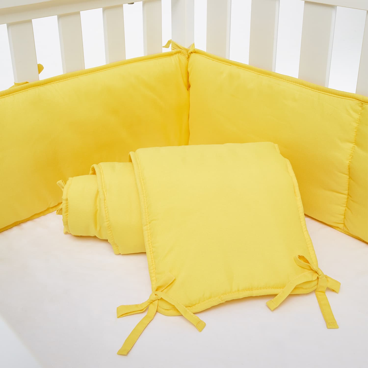 Factory customized Amazon crib bed rail soft bag breathable cotton anti-collision baby bed rail kit wholesale
