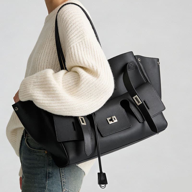 Tote bag new fashion simple bag women's high-end large-capacity commuter bag cross-border best-selling women's shoulder bag