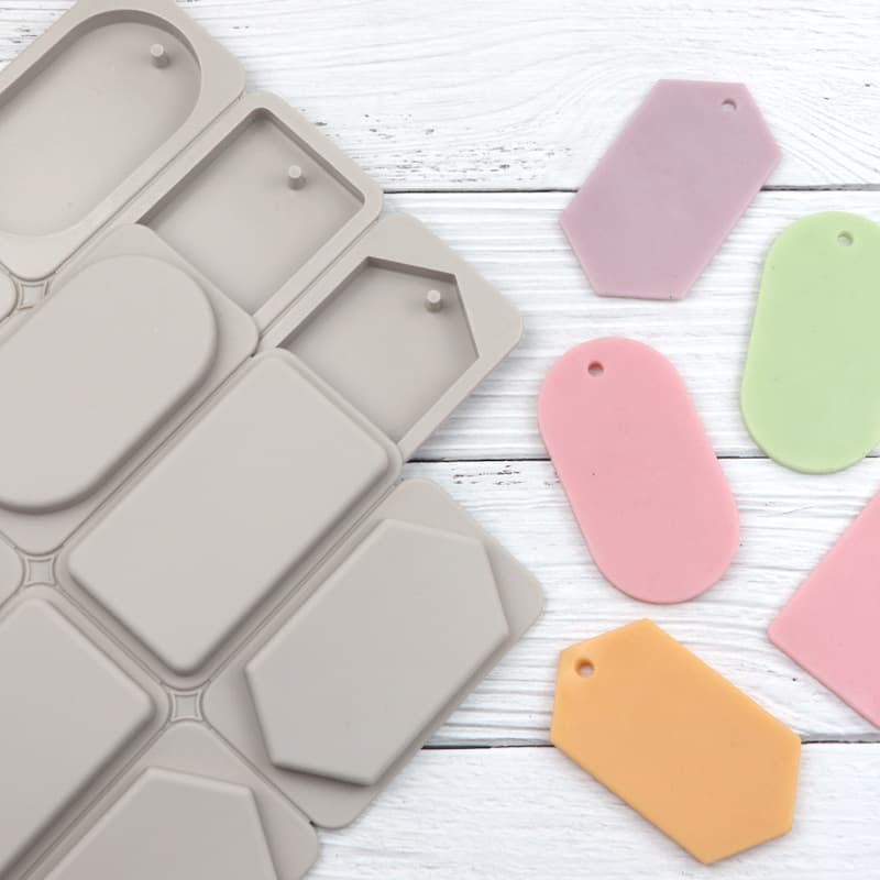 Dobi 2 Round 2 Square 2 Diamond Silicone Wax Mold Handmade Aromatherapy Plaster Mold Epoxy Resin Decoration Mold