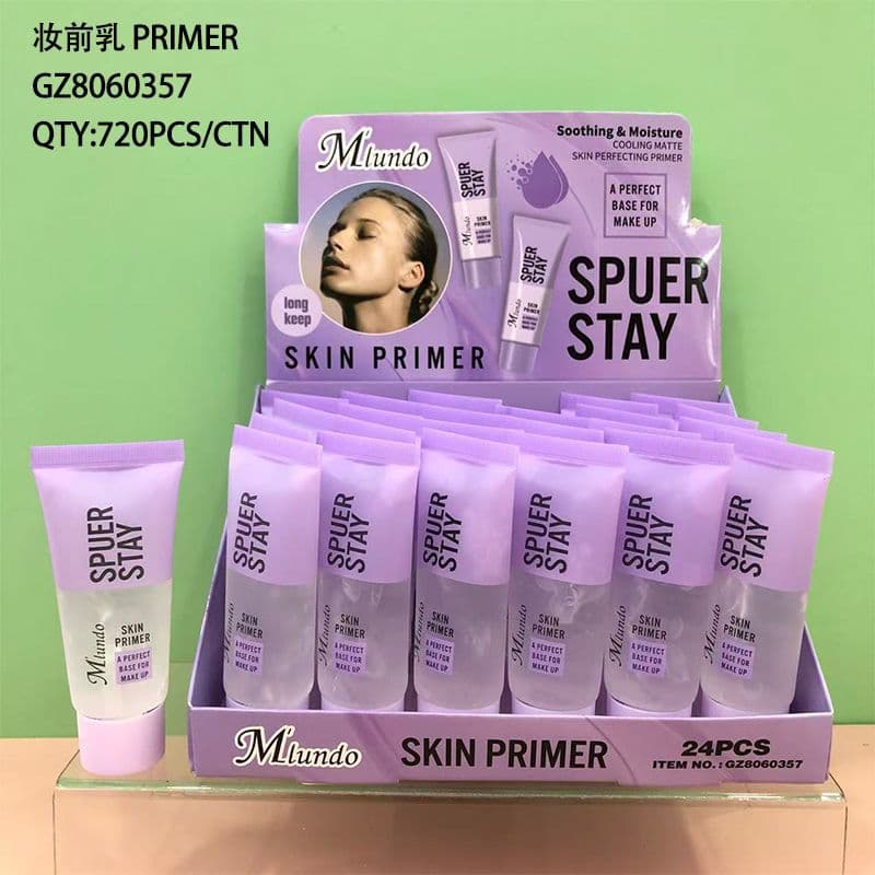 New Mlundo Sheer Breathable Skin-Finishing Primer for a Natural Glow, Hydrating, Lightweight, Brightening, Long-Lasting Makeup Base