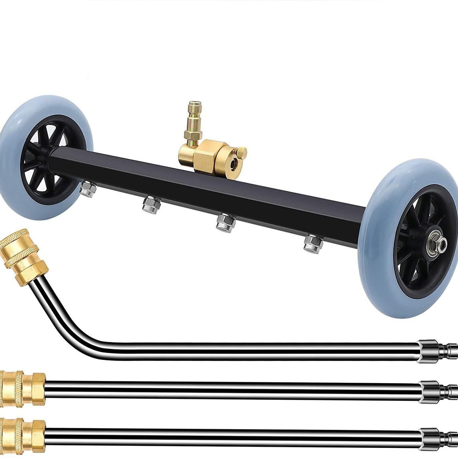 Cross-border Wholesale High Pressure Car Chassis Cleaner 16-inch Multi-functional Road Cleaning Washer 4000psi