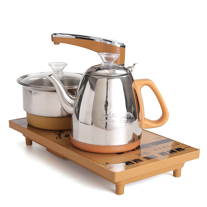 Smart Fully Automatic Water-Filling Electromagnetic Tea Stove with Fast Heating Glass Pot, Three-in-One Tea Brewing Set