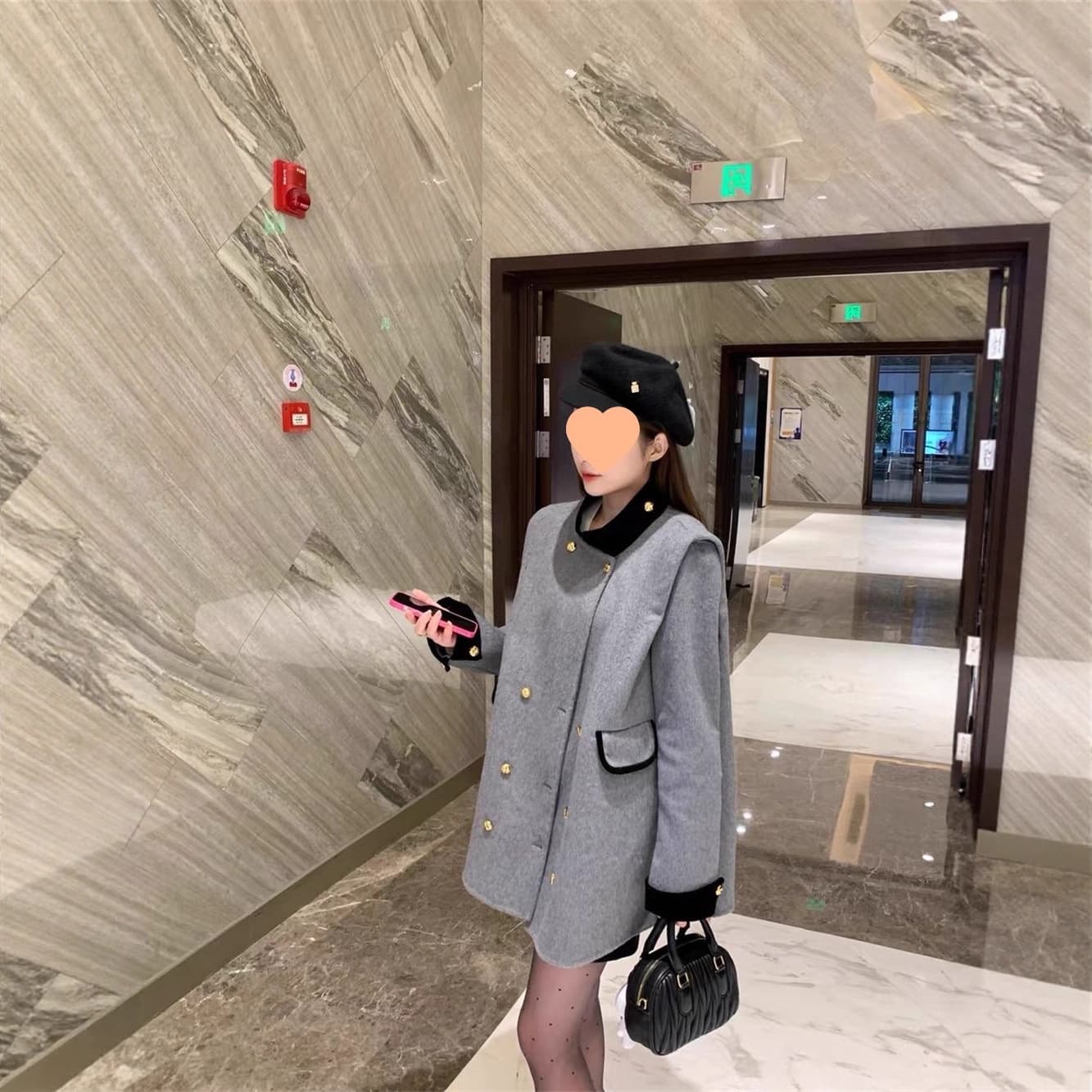 Retro Korean Chic Designer Wool Blazer Coat Spring New Women's Warm Winter Coat Trendy
