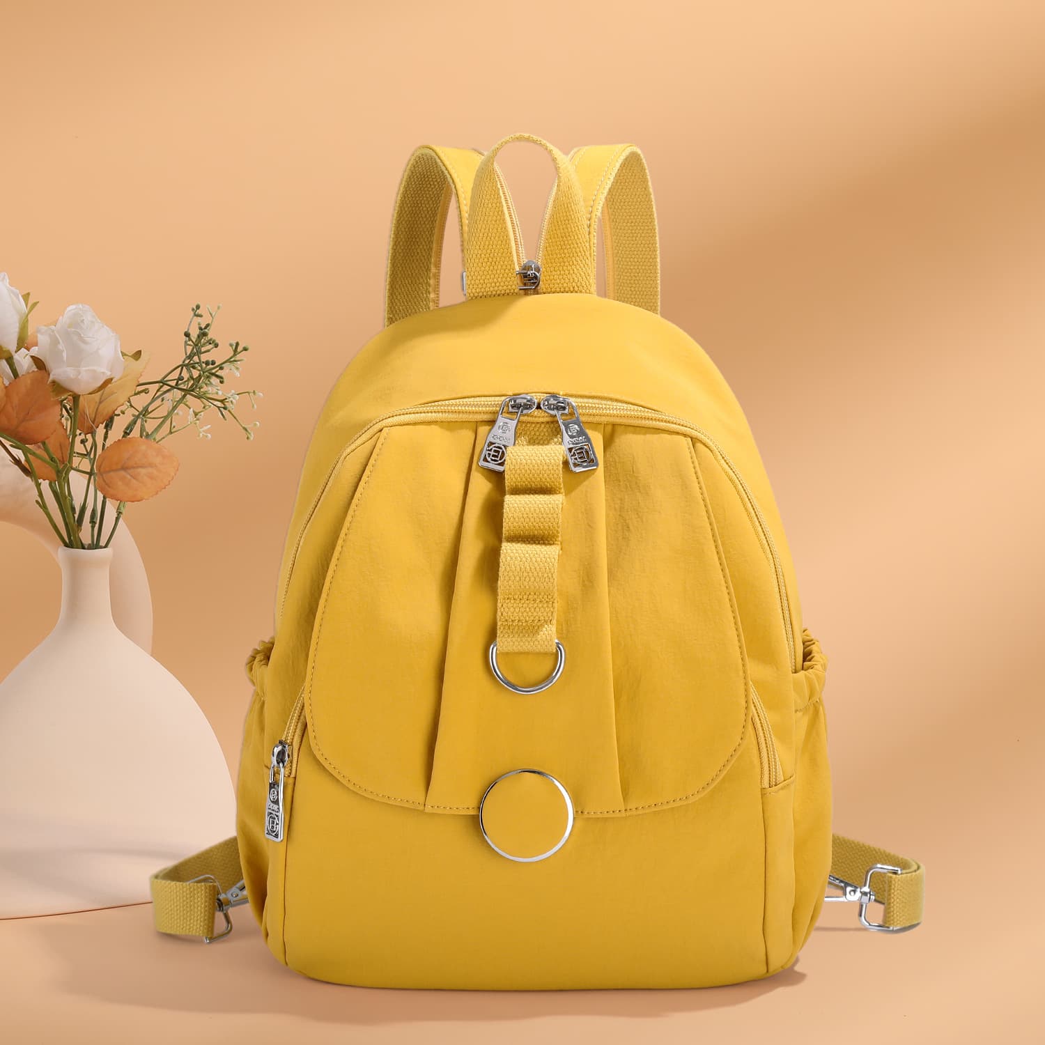 Cross-Border New Small Backpack, Multi-Functional Backpack, Fashion Versatile Outdoor Commuter Backpack, Lightweight Travel Chest Bag