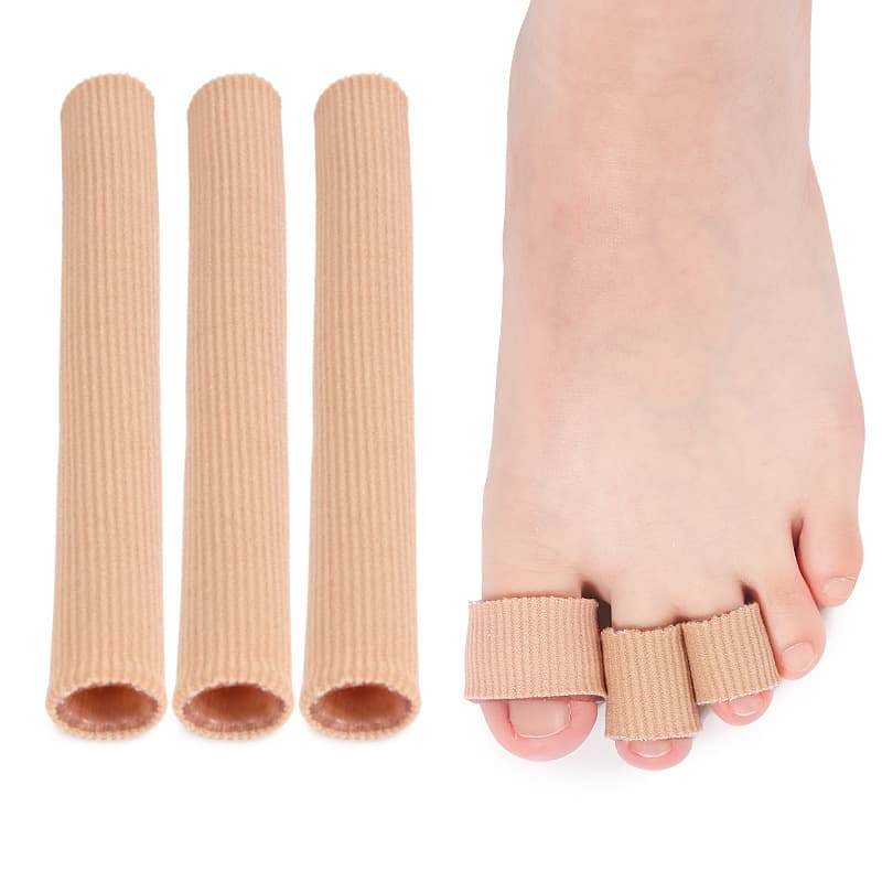 Fiber Trimmable Protective Silicone Anti-Chafing Toe Sleeve Bunion Finger Sleeve Toe Cover Factory