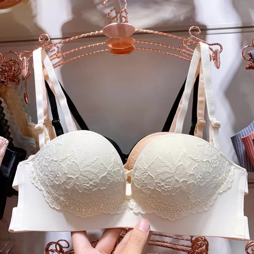 3318# Small Bust New Style Tube Top Summer Must-Have Strapless Tube Top Anti-slip Bra Set