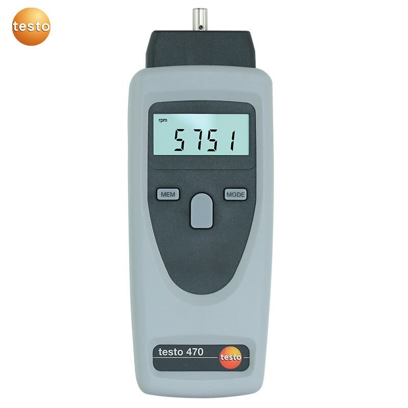 Testo 460/465/470 optical tachometer, non-contact high-precision mechanical speed measuring instrument
