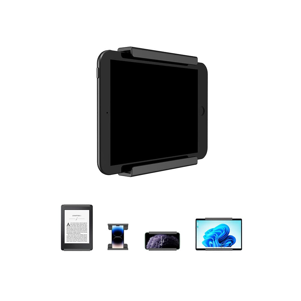 Universal tablet wall mount bracket, double-sided adhesive or screw mounting, 2024 new product, patented private mold, in stock.