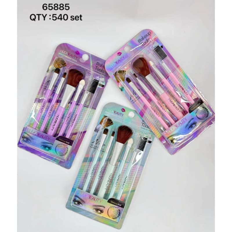 Huda Beauty BRUSH SET 5-Piece Makeup Brush Set In Stock Makeup Tools