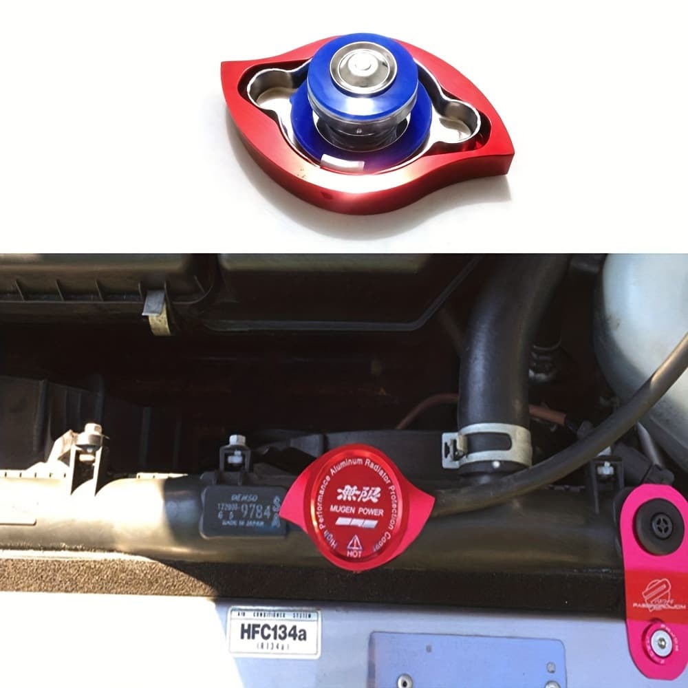 Unlimited MUGEN car modification accessories universal decorative all-aluminum water tank cover modified water tank outer cover protective cover
