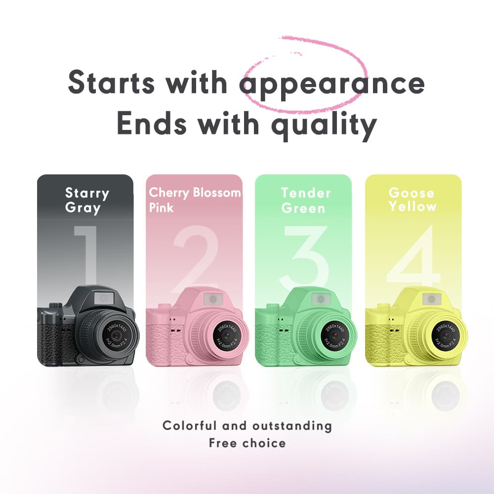 New Cross-Border 2K Retro Camera HD Campus Student Thumb Camera Travel CCD Mini Camera DV