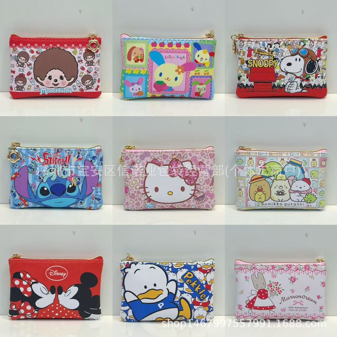 26 Years of New Models, Simple Cartoon Hello Kitty Cute Girls' Cute Coin Purse Mini Storage Bag Lipstick Bag