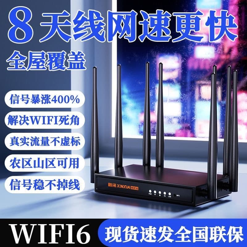 Wireless Router for Home with Gigabit WiFi, Ideal for Student Dorms and Small Spaces, Gaming-Grade
