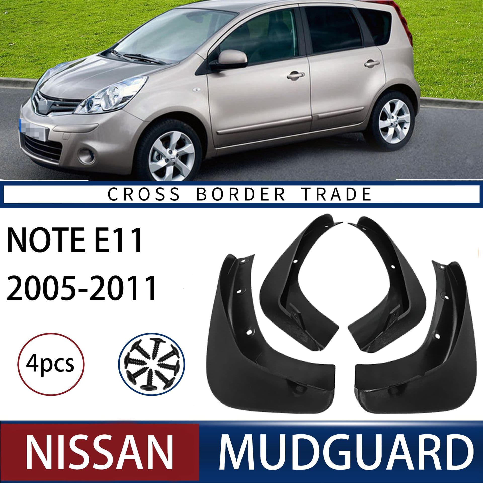 Fender Mud Flaps for Nissan Note 2005 06 07 08 09 E11 Livina