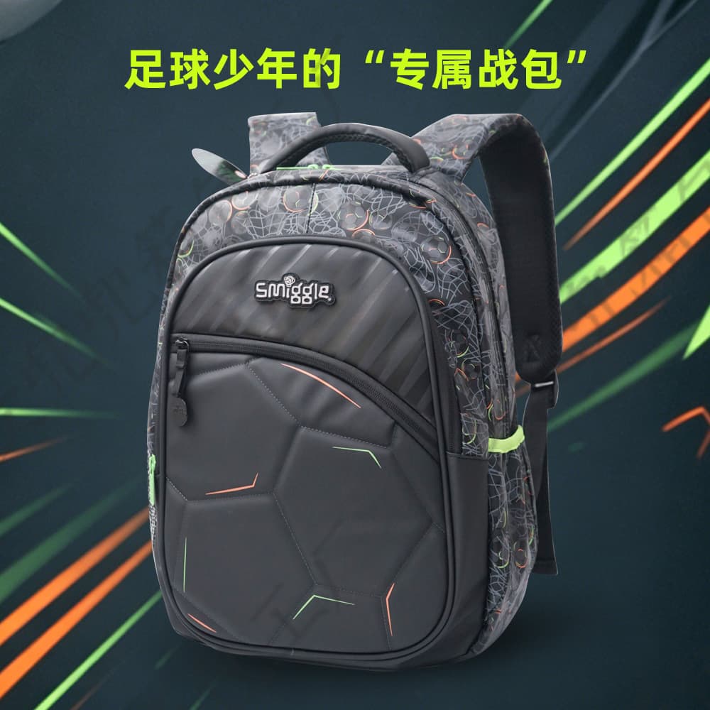 2026 New Smiggle Backpack for Grades 3-6 Students, Dual-Use Football Pressure Relief Backpack, World Cup Backpack