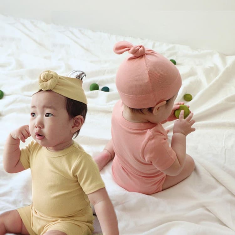 Baby Summer Thin Pajama Set Modal Baby Onesie Baby Bodysuit Baby Romper