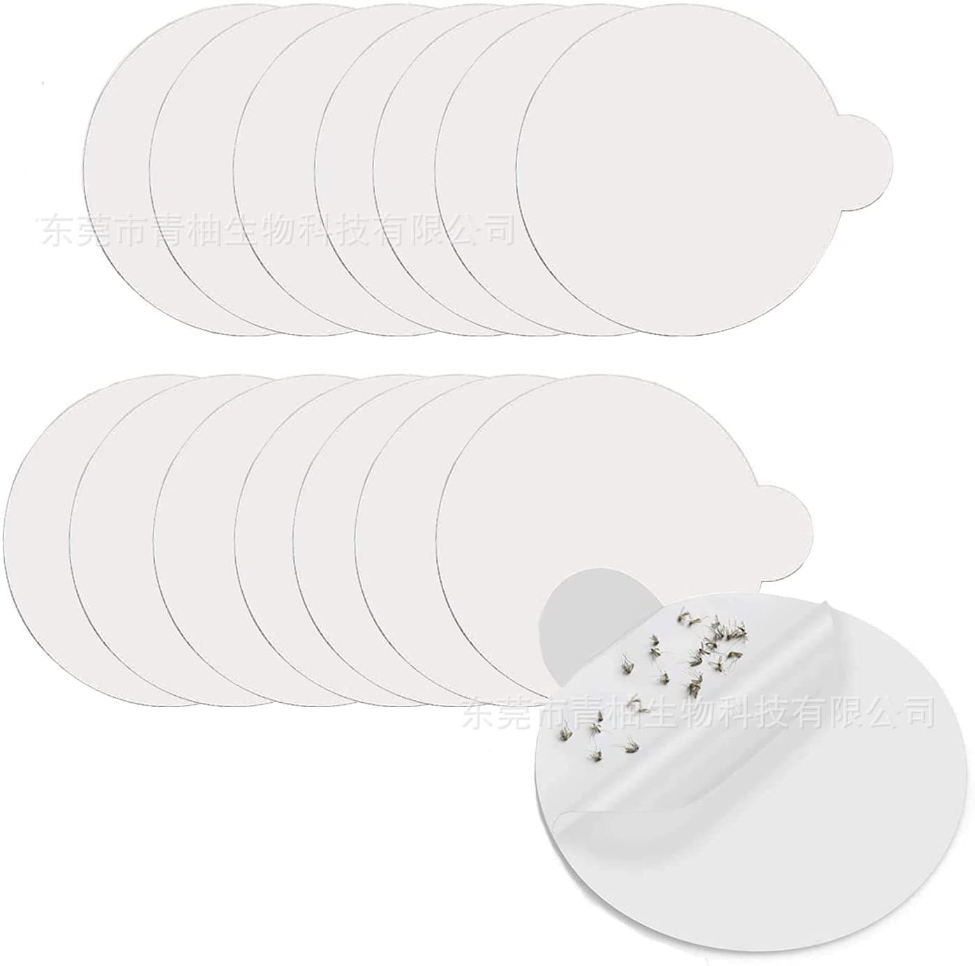 Flea Trap 109mm Round Mosquito Killer Sticker, Flea Lamp Sticky Paper, 1 sheet