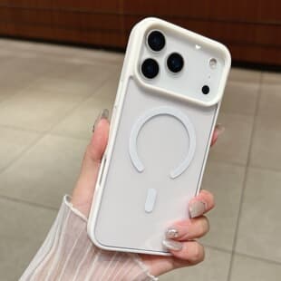 iPhone 17 Pro Max Acrylic Magnetic Phone Case Compatible with iPhone 17 Air Macaron Simple Protective Cover