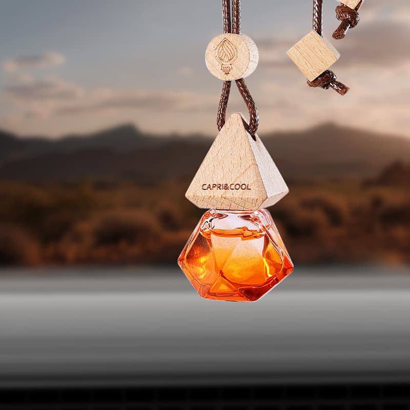 Car Aromatherapy Hotel Zen Tea Beech Wood Pendant Car Perfume Fresh Car White Tea Osmanthus Fragrance Long-lasting Fragrance