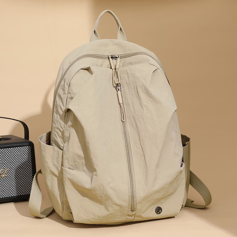 Japanese-Style Simple Lightweight Waterproof Nylon Backpack, Large Capacity Casual Backpack, Unisex Outdoor Travel Backpack