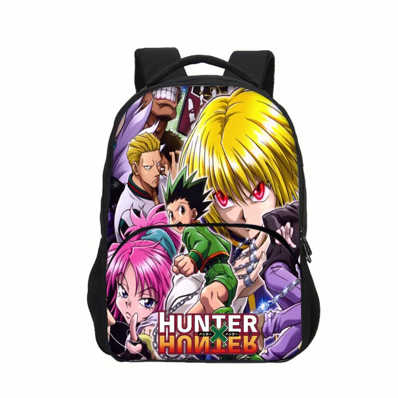 Factory wholesale HUNTERxHUNTER printed backpack for primary and secondary school students, double-shoulder bag, drop shipping