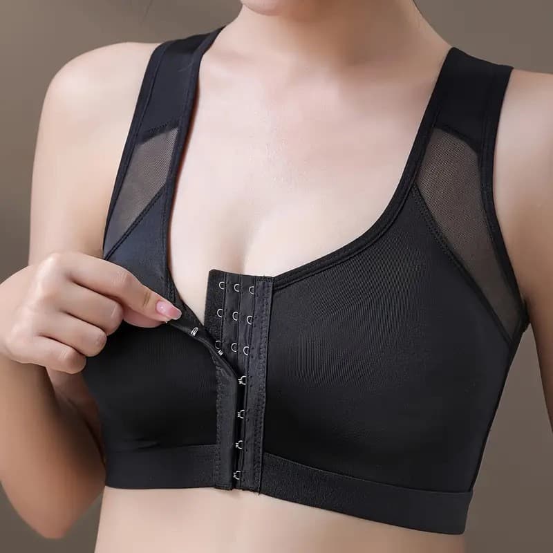Large Size Sports Bra without Pads Gathered Wireless Sports Vest Underwear Corrector Bra for Men And Women in China