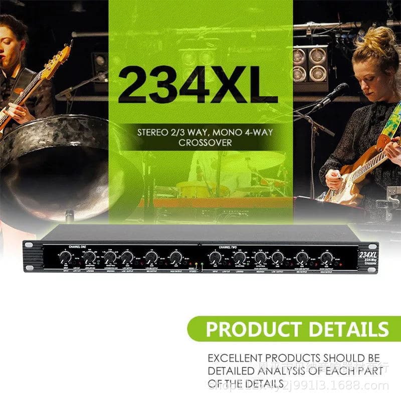 Cross-border factory direct sales 234XL crossover for stage and outdoor performances, stereo two/three-way peripheral equipment.