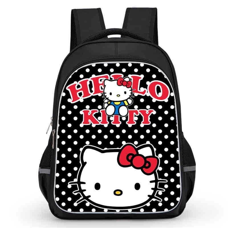 Hello Kitty Backpack Cartoon HD Print Large Capacity Multifunctional Spine Protector Lightweight Backpack