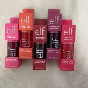 e.l.f. Lip Gloss Liquid Blush Lip and Cheek Dual Use Tint Lip Balm Lip Gloss Blush Liquid 6.8ml