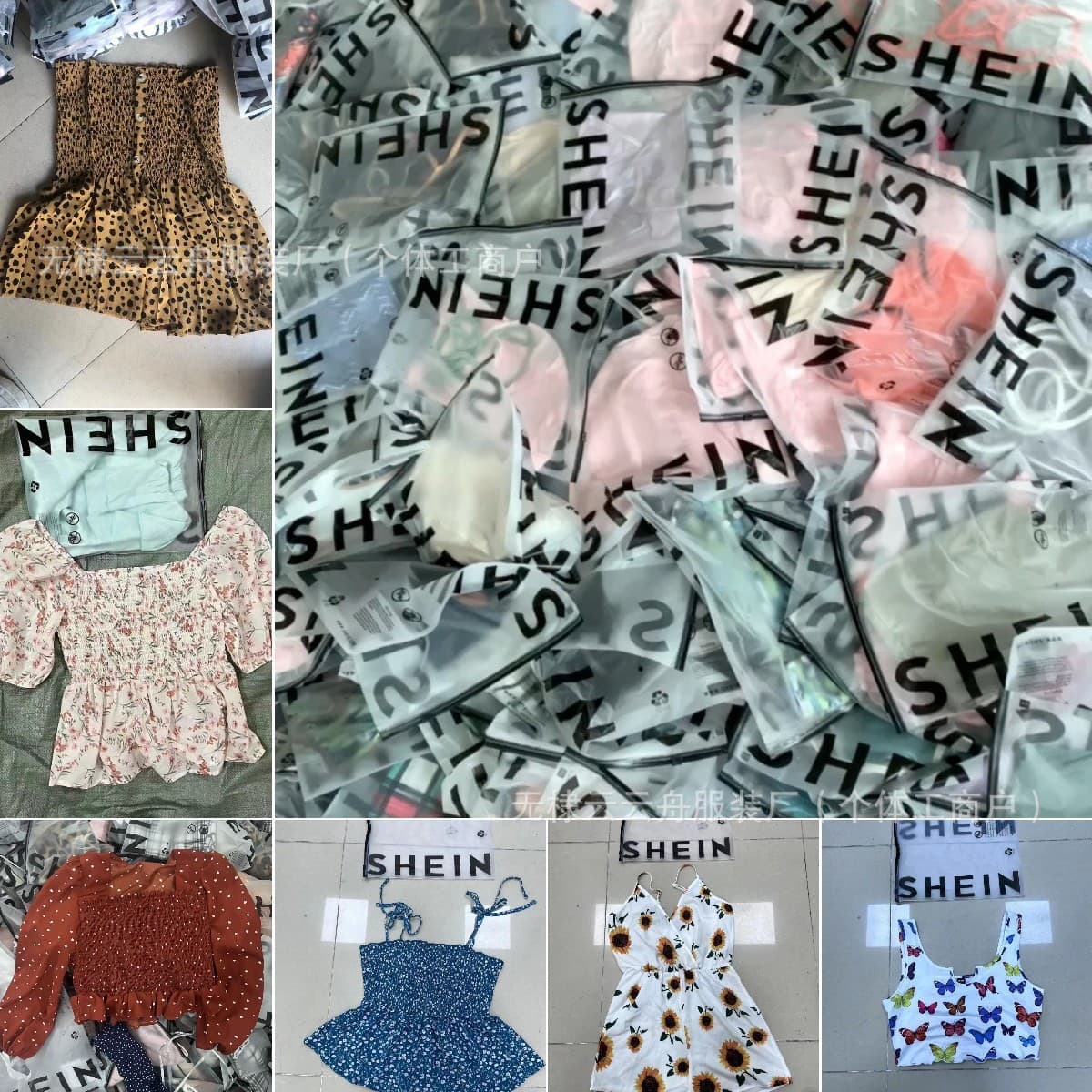 SHEIN Women's Clothing Assorted Styles, Shein Tops for Women, Cross-Border Source Mixed Styles, Sexy Outfits, Factory Source Wholesale