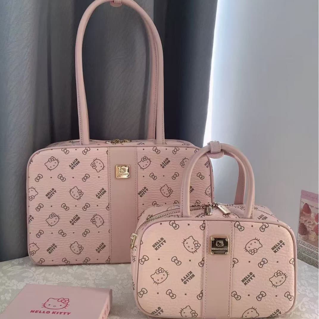 2025 New Trendy Printed Fashion Versatile Bowling Handbag Premium Shoulder Bag Cross-Border Dropshipping