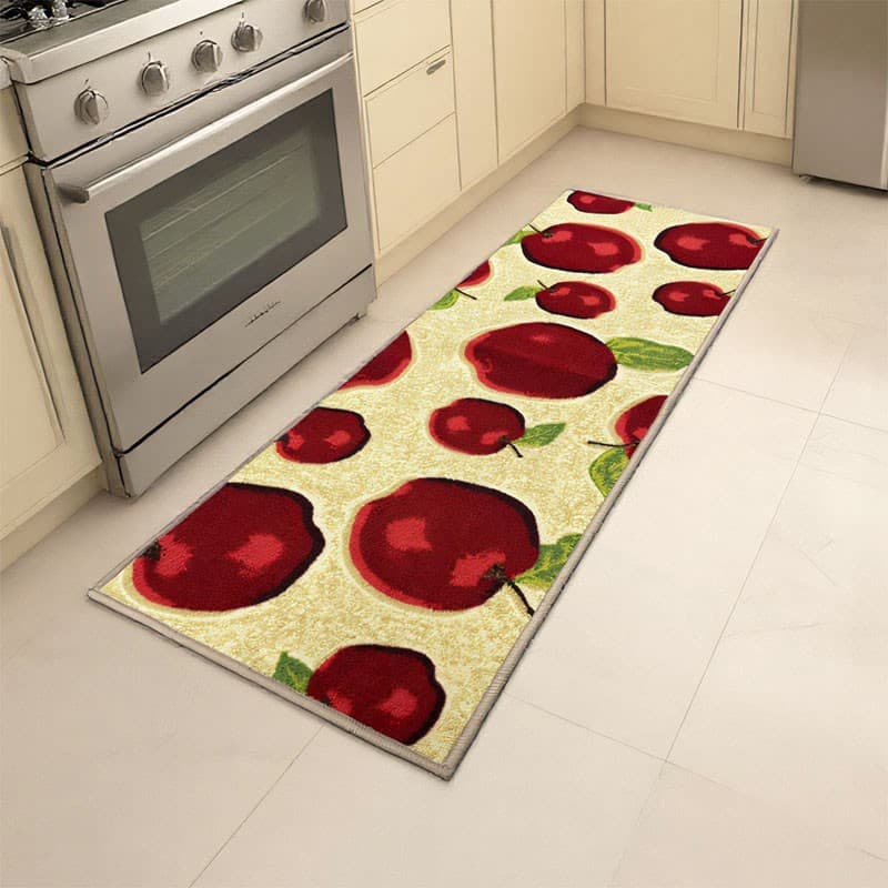 Cross-border supply Shafir Apple floor mat corridor kitchen carpet home mat washable rectangular American style