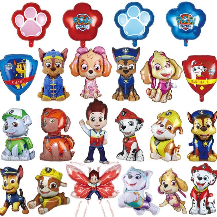 Paw Patrol Dog Patrol Team Aluminum Foil Balloons Baby Birthday Party Decoration Festival Arrangement Supplies