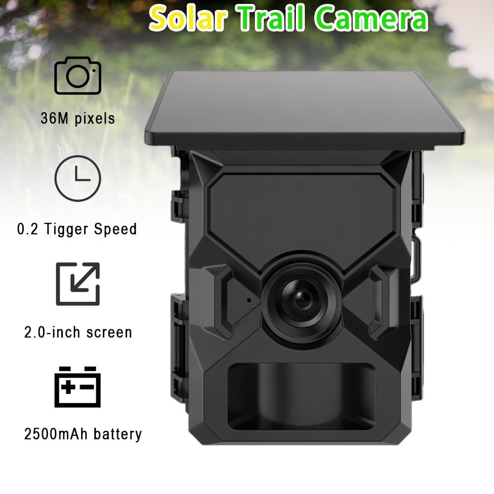 New solar hunting camera outdoor high-definition low-power infrared camera exclusively for cross-border foreign trade