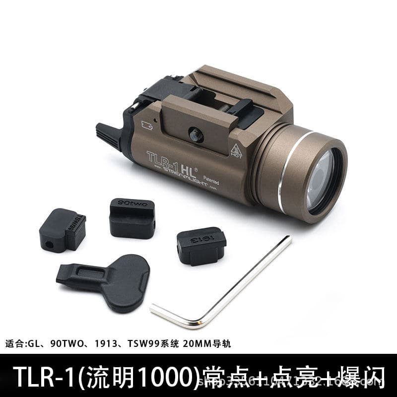 TLR-1 Streamlight 1000 Lumen Black Underbarrel Tactical VP9 Light Set for Glock Series P320 Illumination MP40 Light