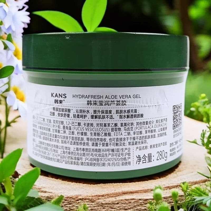 Hanhoo Moisturizing Aloe Vera Gel 280g Hydrating Soothing Skin Care Aloe Gel for Dry Face Moisturizer