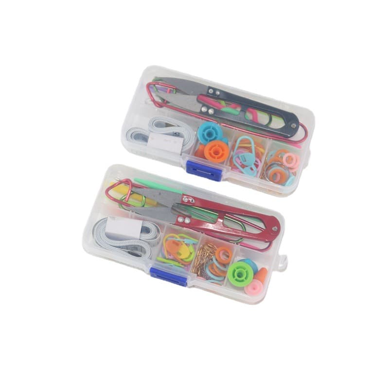 Wholesale DIY Embroidery Material Package Wool Knitting Cross Stitch Tool Accessories Set Mark Buckle 57 Piece Set Boxed