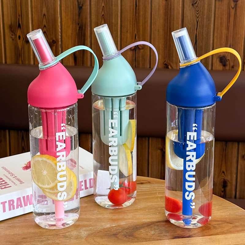 New Stylish Summer Drinking Plastic Cup Kids Portable Straw Cup for School Large Capacity Outdoor Sports Water Bottle